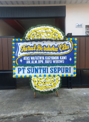 Papan Bunga Duka di Sukamukti
