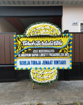 Papan Bunga Duka di Sukamukti